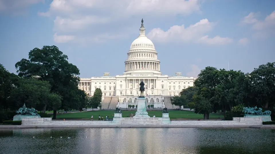 Ulysses S. Grant memorial in front of the US Capitol